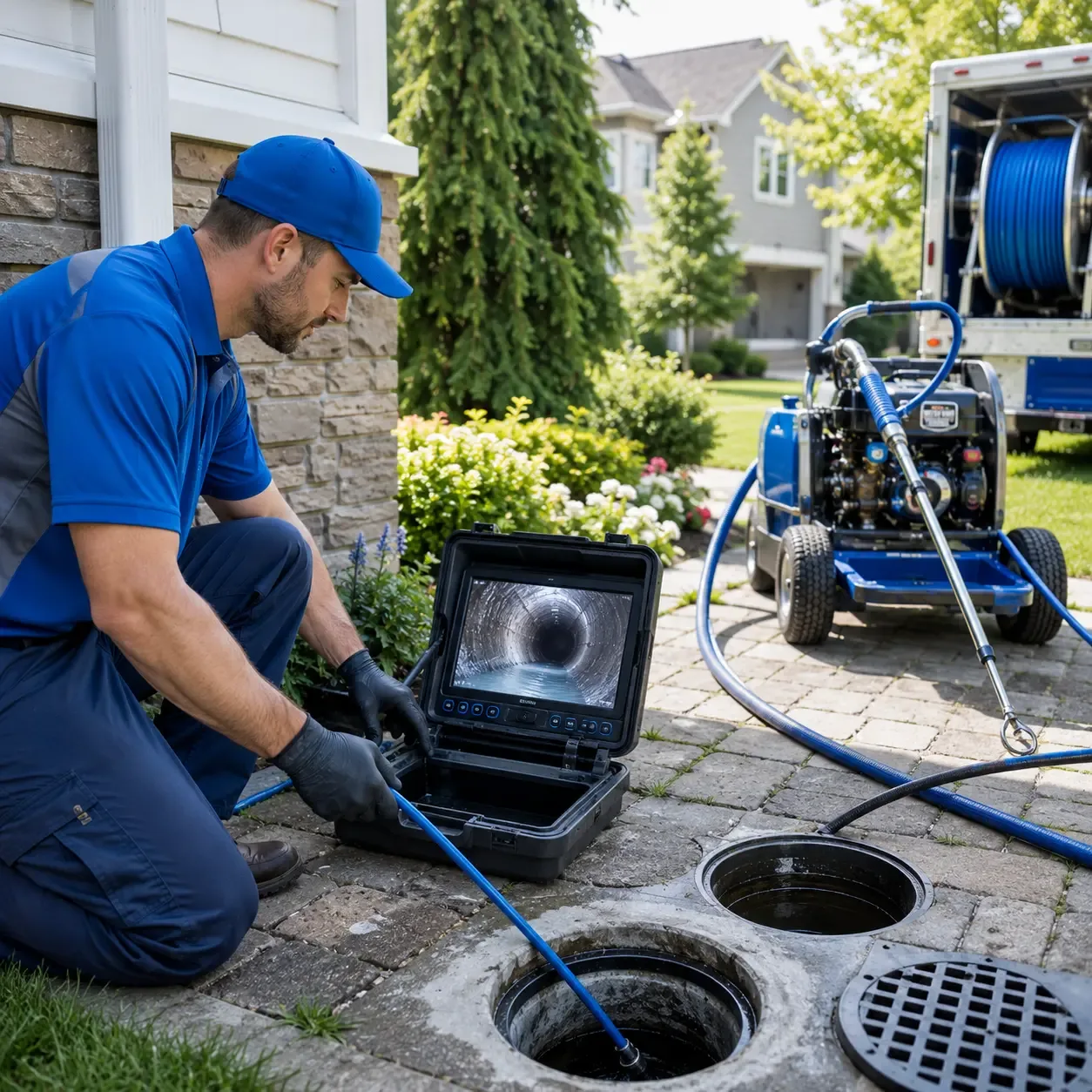 Outdoor drain cleaning professionals serving Hamilton, NJ